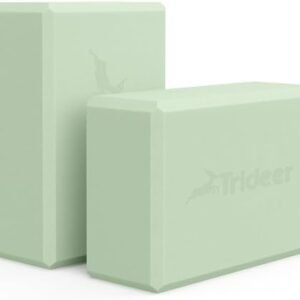Trideer Yoga Block, Soft Non-Slip Surface Premium Foam Blocks, Supportive, Lightweight, Odor Resistant, Yoga Accessories for Pilates Meditation General Fitness Stretching Toning
