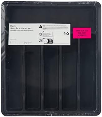 Lifewit Silverware Drawer Organizer, Expandable Utensil Tray for Kitchen, BPA Free Flatware and Cutlery Holder, Adjustable Plastic Storage for Spoons Forks Knives, Large, Black - Image 10