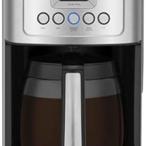 Cuisinart Coffee Maker, 14-Cup Glass Carafe, Fully Automatic for Brew Strength Control & 1-4 Cup Setting, Stainless Steel, DCC-3200P1