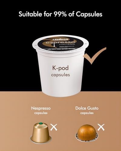 SIFENE Single Serve Coffee Machine, 3-in-1 Pod Coffee Maker for K-Pod Capsule, Ground Coffee, and Leaf Tea with 6-10 oz Cup Size, 50 oz Removable Water Reservoir, Red - Image 5