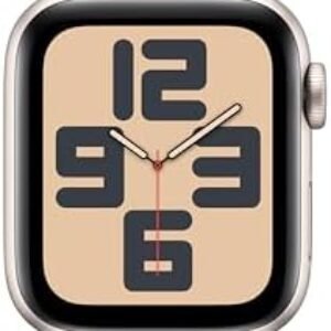 Apple Watch SE (2nd Gen) [GPS 40mm] Smartwatch with Starlight Aluminium Case with Starlight Sport Band S/M. Fitness and Sleep Trackers, Crash Detection, Heart Rate Monitor, Retina Display