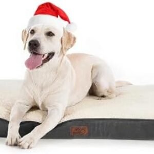 Bedsure Dog Bed for Large Dogs - Big Orthopedic Dog Bed with Removable Washable Cover, Egg Crate Foam Pet Bed Mat, Suitable for Dogs Up to 65 lbs