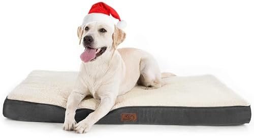 Bedsure Dog Bed for Large Dogs - Big Orthopedic Dog Bed with Removable Washable Cover, Egg Crate Foam Pet Bed Mat, Suitable for Dogs Up to 65 lbs
