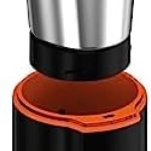 KRUPS Silent Vortex Electric Coffee Grinder: 3 oz Capacity, 5x Quieter, 175W Motor for Coffee Beans, Spices & Herbs – Removable Dishwasher-Safe Bowl, 12-Cup Yield, Black