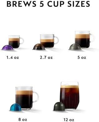 Nespresso Limited-Edition Vertuo Pop+ Coffee and Espresso Maker by De'Longhi, Black Matte with Dark Chrome - Image 5