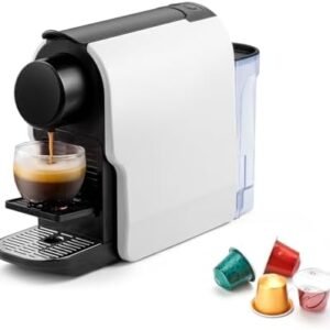 Mini Espresso Machine Compatible for NS Original Line Pods, Compact Capsule Coffee Maker with 20 Bar High Pressure Pump, 22 oz Removable Water Tank