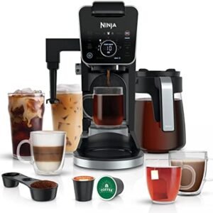 Ninja Drip Coffee Maker With K Cup Combo, DualBrew Pro Specialty Coffee System, Coffee Machine Compatible with K-Cup Pods, 12 Cup Single Serve Coffee Makers with Paper Filter, CFP301