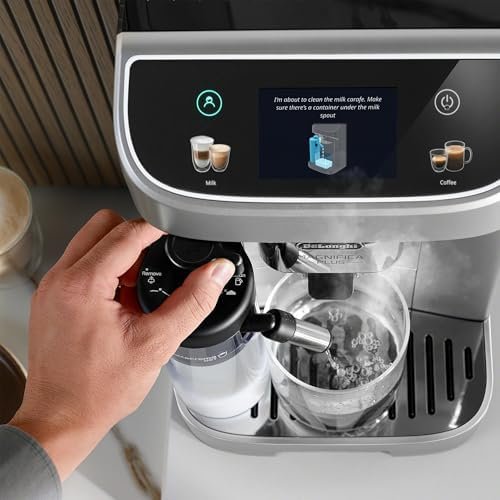 De'Longhi Magnifica Plus Fully Automatic Espresso Machine with Automatic Milk Frother for 18+ One Touch Recipes, Built-in Grinder, ECAM32070SB - Image 7