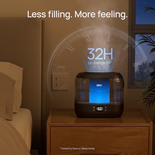 Dreo Smart Humidifiers for Bedroom, Top Fill 4L Cool Mist Humidifier with Nightlight, 32H Runtime, Touch/APP/Voice Control, Quiet Ultrasonic Humidifiers for Large Room, Home, Baby, Plants, Office - Image 5