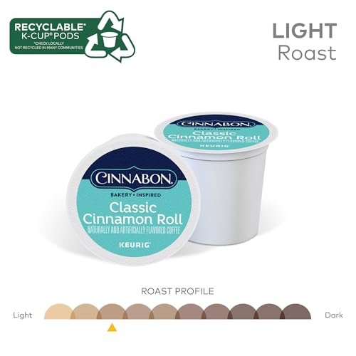 Cinnabon Classic Cinnamon Roll Keurig Single-Serve K-Cup Pods, Light Roast Coffee, 48 Count - Image 3