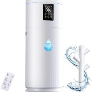 17L/4.5Gal Ultra Large Humidifiers for Bedroom 2000 sq ft, Quiet Humidifiers for Large Room, Tower Humidifier with 4 Mist Mode & Extension Tube for Home School Office Commercial Greenhouse Plants