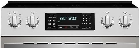 Kenmore Front Control Electric Range Oven with 5 Cooktop Elements with 7 Cooking Power Options, True Convection, Steam and Self Clean, Freestanding Oven, 4.8 cu. ft. Capacity Stainless Steel - Image 7