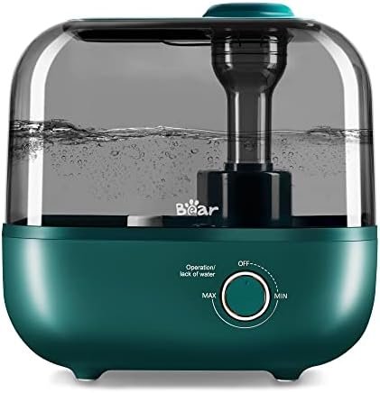 Bear Humidifiers for Bedroom Large Room Home, 5L Cool Mist Top Fill Humidifiers, Quiet Air Humidifier for Baby Nursery & Plants, Lasts Up to 35 Hours, Auto Shut-Off
