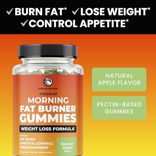 Morning Fat Burner Gummies for Weight Loss for Women & Men | Thermogenic Belly Fat Burner with Green Tea, Garcinia, Green Coffee Bean & More | Appetite Suppressant & Metabolism Booster | 60 Gummies - Image 5