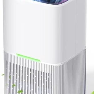 Dehumidifier, 54 OZ (500 sq.ft) Dehumidifiers for Home, Small Dehumidifier for Basement with Auto Shut Off, Auto Defrost, Sleep Mode, Timing, Quiet Dehumidifier for Bedroom, Bathroom, Closet
