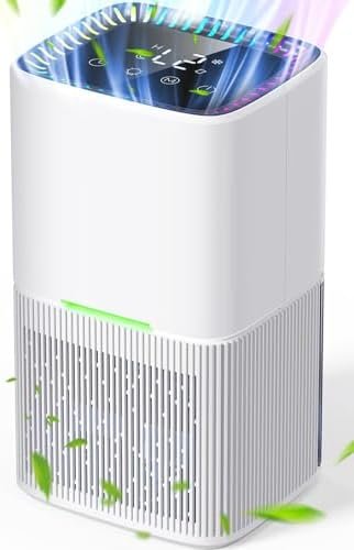 Dehumidifier, 54 OZ (500 sq.ft) Dehumidifiers for Home, Small Dehumidifier for Basement with Auto Shut Off, Auto Defrost, Sleep Mode, Timing, Quiet Dehumidifier for Bedroom, Bathroom, Closet
