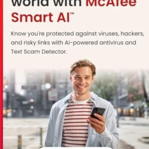 McAfee Total Protection 3-Device 2025 Ready |15 Month Subscription |Security Software Includes Antivirus, Secure VPN, Password Manager, Identity Monitoring | Download