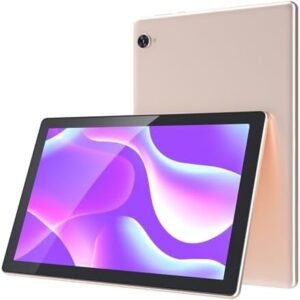 YQSAVIOR Tablet, Android 12 10" Tablet, 6GB RAM 128GB ROM 1TB Expansion with Case, Support 5G WiFi Wi-fi 6, IPS Touch Screen, Dual Cameras, BT5.0, 1PCS (Rose Gold)