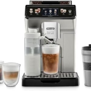 De'Longhi Eletta Explore Espresso Machine with Cold Brew, Automatic Hot & Cold Milk Frother for 50+ One Touch Recipes, Built-in Grinder, ECAM45086S
