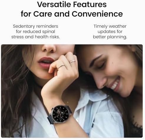 TOZO AMOLED S5 Smart Watch (Answer/Make Calls), 1.43’’ Smart Watches for Men Women 100+ Sport Modes Fitness Watch with Blood Oxygen/Sleep/Heart Rate Monitor, IP68 Waterproof Smartwatch - Image 8