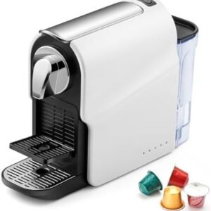 Espresso Pod Machine for Home, Compact Capsule Coffee Maker for NS Original Pods, 20 Bar High Pressure Pump, 22oz Removable Water Tank, Adjustable Cup Tray, 1350W