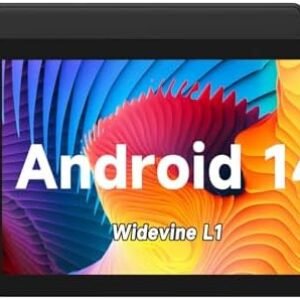 COOPERS Tablet 10 inch Android Tablets, Android 14 Tablet Quad Core Processor 32GB Storage Tablet Computer, 6GB RAM, 8MP Camera, Long Battery Life Black