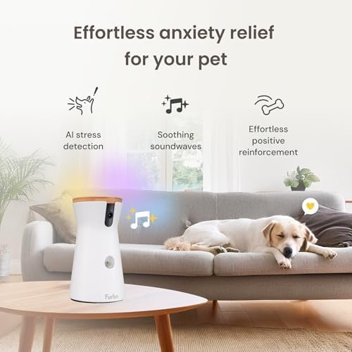 Furbo 360° Dog Camera + Nanny Bundle: Home Security & Dog Safety Alerts, Rotating Pet Treat Dispenser Camera with Speaker, Smart Home Indoor Cam w Phone App (Additional Subscription Required at Setup) - Image 7