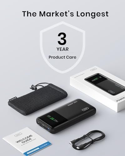 INIU 140W Power Bank, 27000mAh High Capacity Laptop Portable Charger, USB C in&Out Tablet Powerbank, Smart Digital Display Phone Charger Compatible with iPhone 16, iPad, MacBook, Laptop etc. - Image 7