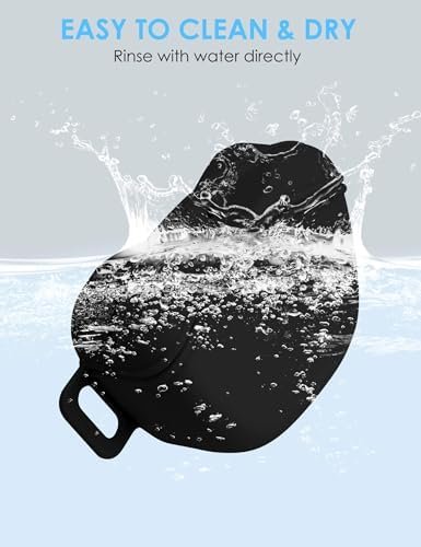 Dog Treat Pouch with Training Clicker, Upgrade Stronger Magnetic Closure to Avoid Spilling, 1.67 Cup Silicone Treat Bag Fanny Pack with Waist Belt for Pet Training Walking (Black) - Image 5