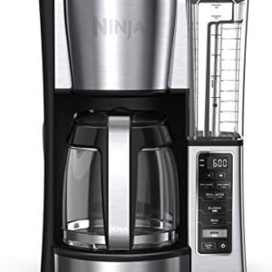 Ninja 12-Cup Programmable Coffee Brewer, 2 Brew Styles, Adjustable Warm Plate, 60oz Water Reservoir, Delay Brew - Black/Stainless Steel