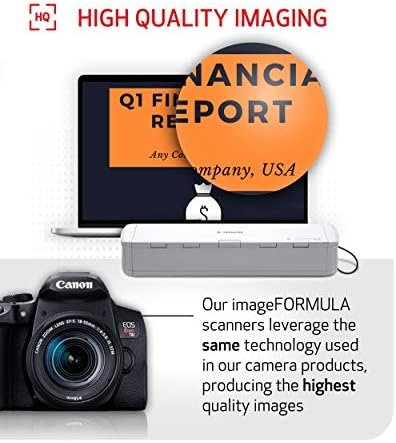 Canon imageFORMULA R10 Portable Document Scanner, 2-Sided Scanning with 20 Page Feeder, Easy Setup for Home or Office, Includes Software, (4861C001) - Image 7