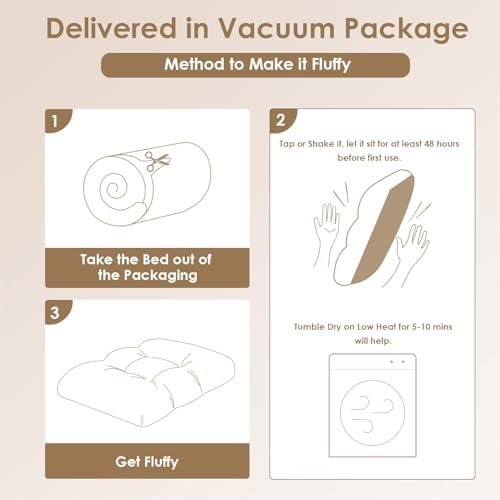 EHEYCIGA Fluffy Dog Crate Bed for Medium Dogs, Plush Faux Fur Dog Crate Pad, Calming Anti Anxiety Medium Dog Bed for Crate, Washable Soft Warm Dog Crate Mat with Non-Slip Bottom - Image 3