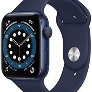 Apple Watch Series 6 (GPS, 44mm) - Blue Aluminum Case with Deep Navy Sport Band (Renewed)