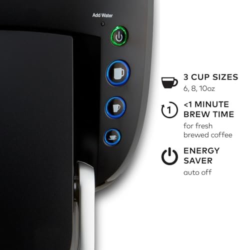 Keurig K-Compact Single-Serve K-Cup Pod Coffee Maker, with 3 Brew Sizes, Smart Start Feature, 36oz Removable Reservoir, Black - Image 5
