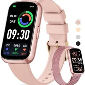 Fitness Tracker- Smart Watches for Women Men with 24/7 Heart Rate Monitor Blood Oxygen Sleep Tracker, Waterproof Fitness Watch, Activity Smartwatch for Android iPhone, Calorie Distance Pedometer, Gift