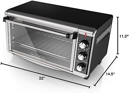 BLACK+DECKER 8-Slice Extra Wide Convection Toaster Oven, Fits 9"x13" Oven Pans and 12" Pizza, Bake, Toast, Broil, and Keep Warm Functions, Countertop Compact Design with Stainless Steel Finish - Image 12