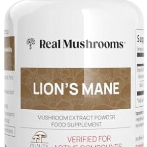 Lions Mane Mushroom Cognition Capsules (120 Capsules) Lions Mane Mushroom Powder Extract Capsules | Brain Supplement, Brain Vitamins, Focus Supplement