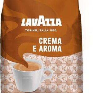 Lavazza Crema E Aroma Whole Bean Coffee Blend, 2.2-Pound Bag , Balanced medium roast with an intense, earthy flavor and long lasting crema, Non-GMO