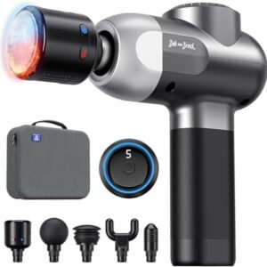 BOB AND BRAD C2 Pro Massage Gun with Heat and Cold Therapy, Mini Massager Gun Deep Tissue, Heated Professional Electric Back Massager for Athletes, Handheld Massager, FSA and HSA Eligible