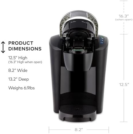 Keurig K-Compact Single-Serve K-Cup Pod Coffee Maker, with 3 Brew Sizes, Smart Start Feature, 36oz Removable Reservoir, Black - Image 4