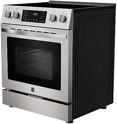 Kenmore Front Control Electric Range Oven with 5 Cooktop Elements with 7 Cooking Power Options, True Convection, Steam and Self Clean, Freestanding Oven, 4.8 cu. ft. Capacity Stainless Steel - Image 13