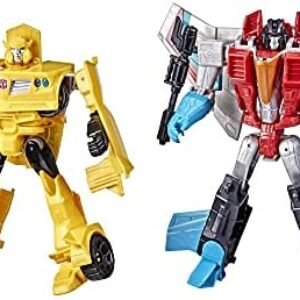 Transformers Toys Heroes and Villains Bumblebee and Starscream 2-Pack Action Figures - for Kids Ages 6 and Up, 7-inch (Amazon Exclusive)