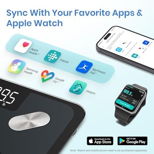 Etekcity Smart Scale for Body Weight FSA HSA Store Eligible, Bathroom Digital Weighing Scale with BMI, Body Fat, Muscle Mass, Accurate Bluetooth Home User Health Equipment Sync Apps - Image 8