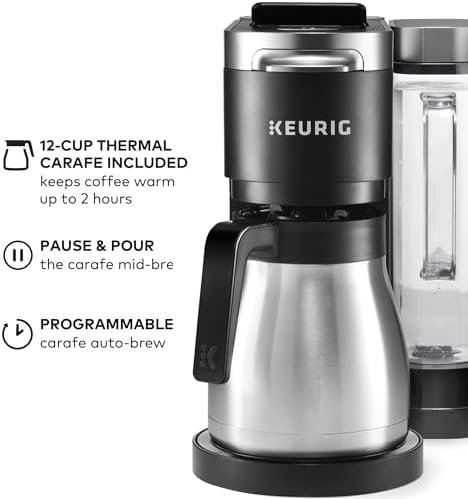 Keurig K-Duo Plus Single Serve & Carafe Coffee Maker, Multi-Position 60oz Removable Reservoir, Programmable Auto Brew Carafe, Black - Image 7