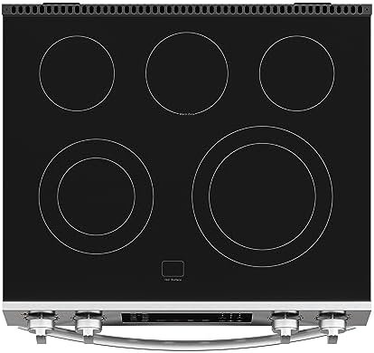Kenmore Front Control Electric Range Oven with 5 Cooktop Elements with 7 Cooking Power Options, True Convection, Steam and Self Clean, Freestanding Oven, 4.8 cu. ft. Capacity Stainless Steel - Image 10