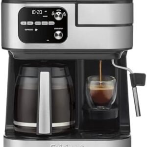 Cuisinart Coffeemaker, Coffee Center Barista Bar 4-In-1 Coffee Machine, Single-Serve Coffee, Espresso & Nespresso Capsule Compatible, 12-Cup Carafe, Black, SS-4N1
