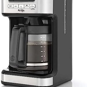 Mr. Coffee 14 Cup Programmable Coffee Maker, Stainless Steel