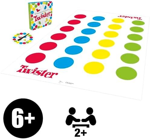 Hasbro Twister Party Classic Board Game for 2 or More Players,Indoor and Outdoor Game for Kids 6 and Up,Packaging May Vary - Image 2