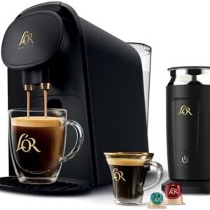 L'OR Barista System Coffee and Espresso Machine Combo with Frother, Matte Black