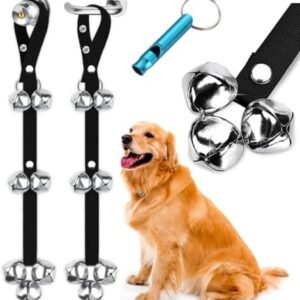 BLUETREE 2 Pack Dog Doorbells Premium Quality Training Potty Great Dog Bells Adjustable Door Bell Dog Bells for Potty Training Your Puppy The Easy Way - 7 Extra Large Loud 1.4 DoorBells
